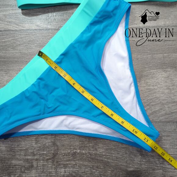 Adisputent Crop Bikini Swimsuit Size L - Picture 5 of 6